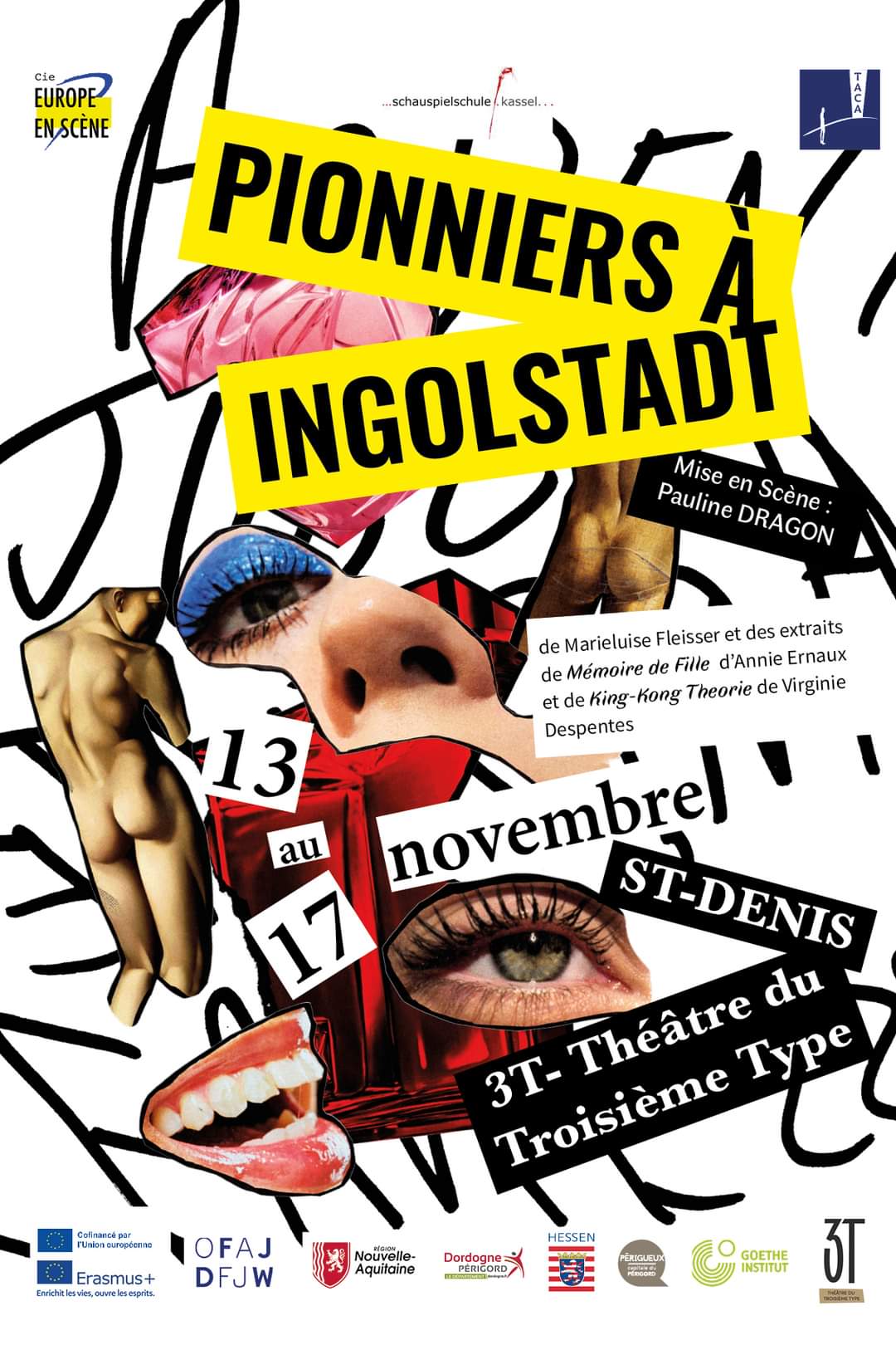 Spectacle PIONNIERS A INGOLSTADT du 13 au 17/11 au 3T – Théâtre du Troisième Type